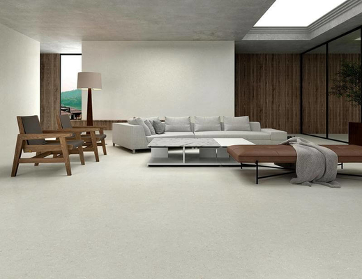 Piastrelle di porcellana vetrata morbida grigio chiaro 1200x1200mm Pavimento interno