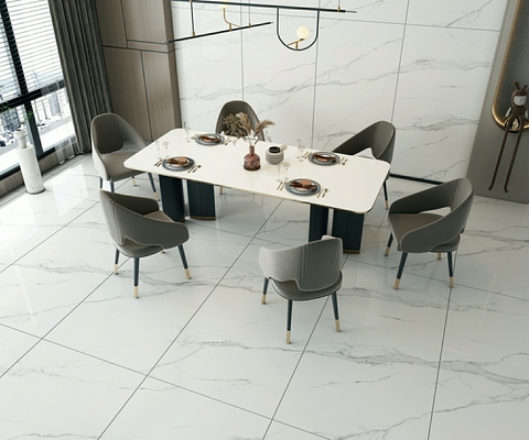 Carrara W.A 0,5% Antiche piastrelle esterne per pavimenti per ristrutturazione 900x1800x9mm ISO9001 Piastrelle di porcellana lucidata vetrata per balcone del centro commerciale