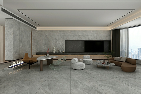 Grigio Elegante Parete Esteriore E Pavimento Interno 900x1800x9mm Porcellana Vetrata Polita Piastrella Per Ristrutturazione E Progetto