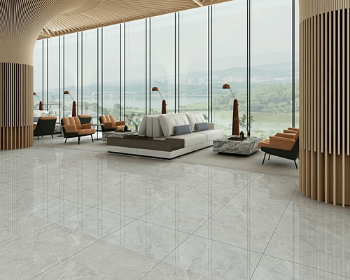 Anti-slip No Fade Outside W.A 0.5% Pavimento porcellana vetrata lucidata 900x1800x9mm Per centro commerciale e cucina