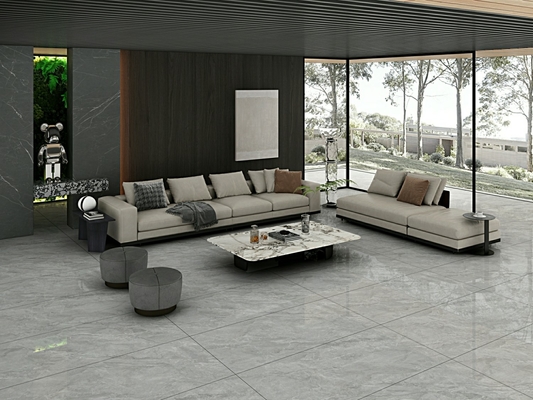 Grigio Impressionante Retro Parete Esterno 900x1800x9mm Porcellana Verniciata Polita ISO9001 Per Decorazione E Design
