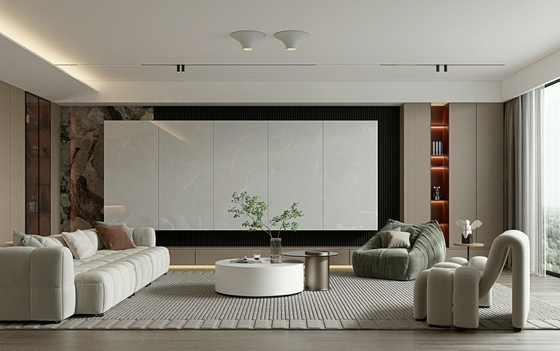 Piastrella in gres porcellanato smaltato lucido grigio 900x1800mm 0,5% A.A.