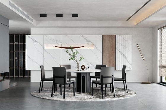 Carrara Bianco 900x1800x9mm Porcellana lucidata Piastrelle vetrate Pavimento interno e pavimenti murali per soggiorno