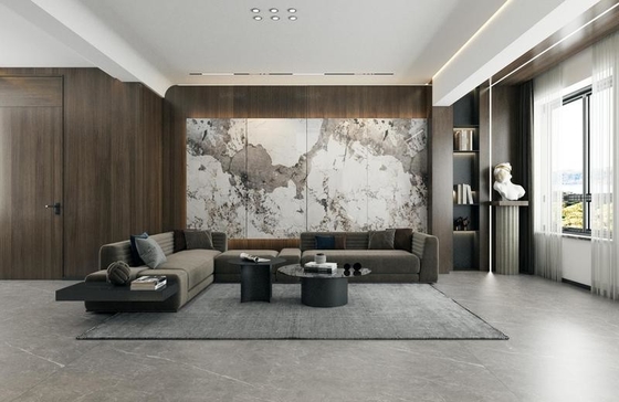 Piastrelle di marmo per pavimento e parete 900x1800x9mm Piastrelle di porcellana vetrata lucidata senza sbiadimento per soggiorno