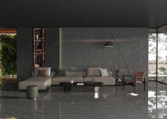 Luxury Black Marble Look W.A0.5% Grigio Porcellana lucidata 900x1800x9mm Pavimento interno Per l'interior design e decorazione