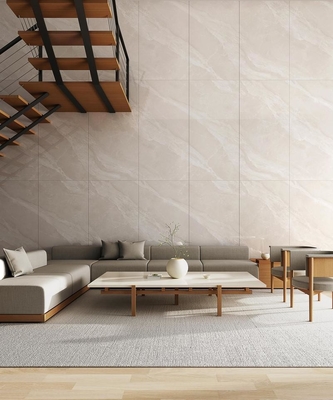 Pavimento interno in porcellana lucida gialla lucida 900x1800x9mm resistenza all'usura per la ricostruzione