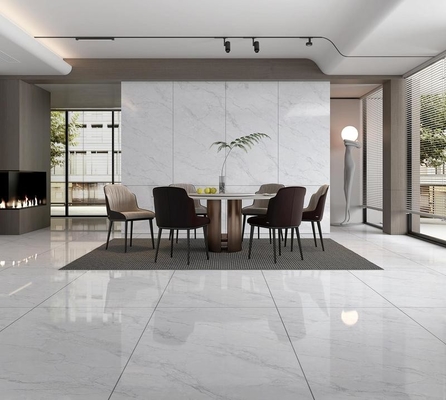 Splendida parete antiscivolo interno vetrata porcellana lucidata 900x1800x9mm per appartamento e grigio chiaro elegante resistente all'usura piastrelle per il design