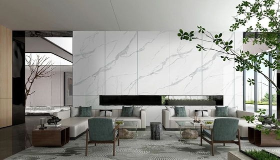 Carrara Piastrelle moderne per pareti interne Porcellana vetrata Piastrelle di pavimento lucidate per progetti e piastrelle d'epoca 900x1800x9mm Ricostruzione