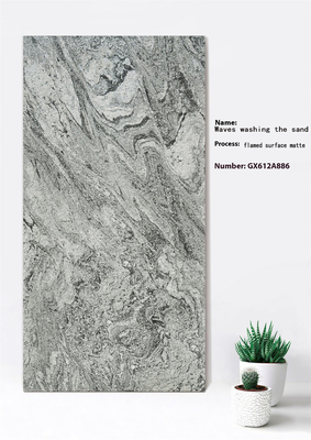 60x120cm superficie in fiamme grigio opaco parete tenda piastrella spessa per balcone ISO9001 resistenza agli acidi