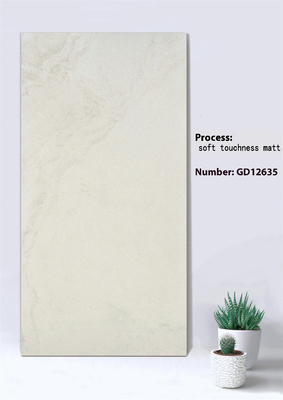 Anti-slip Bianco e Grigio 600x1200mm Toccatezza morbida Matt Parete di tenda esterno Piastrelle spesse per il parco