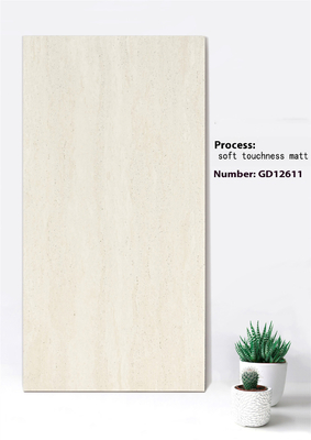 Acque resistenti giallo e beige morbido sensibilità matt cortina parete piastrelle spesse per la decorazione e l'edilizia 600x1200mm