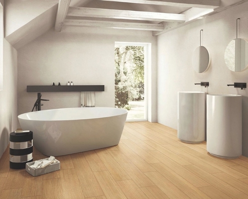 Acque resistenti 150x900mm Beige E Giallo Matt Porcellana di Legno Strip Per Soggiorno