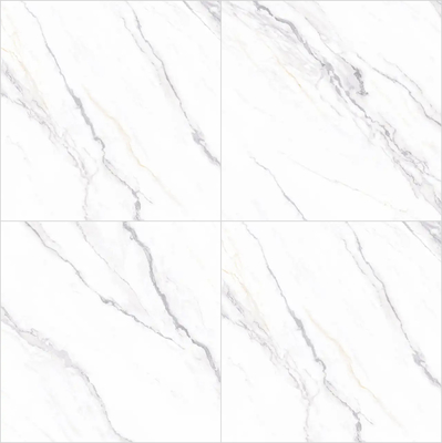 Lastre in pietra sinterizzata lucida Firebrick White 1200x1200mm per bagno e ristrutturazione