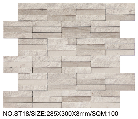 Elegante e resistente all'usura mosaico in pietra naturale 300x300mm per bagno ed edifici