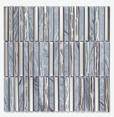 282x294mm Decorativo E Elegante Parete Interno In Pietra Naturale Mosaico Blu Per Soggiorno E Appartamento