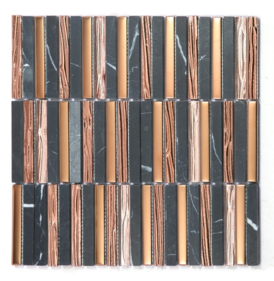 Mosaici in pietra naturale per pareti interne 282x294mm, resistenti, per ufficio e soggiorno