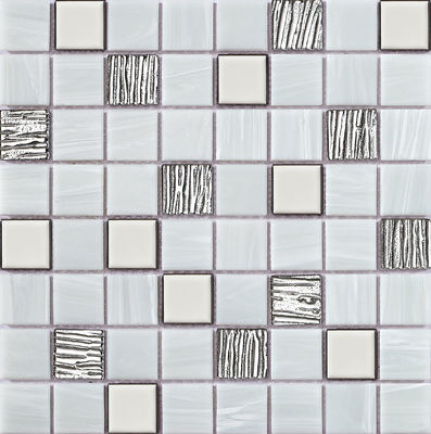 304x304mm Pareti interne di vetro Mosaico piscina per decorazioni e progetti