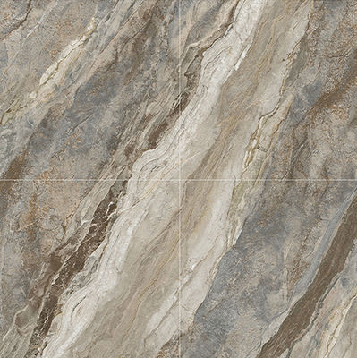 Piastrelle in pietra di lusso lucidata marrone antimacchia 1mx1m per edifici 3 stili