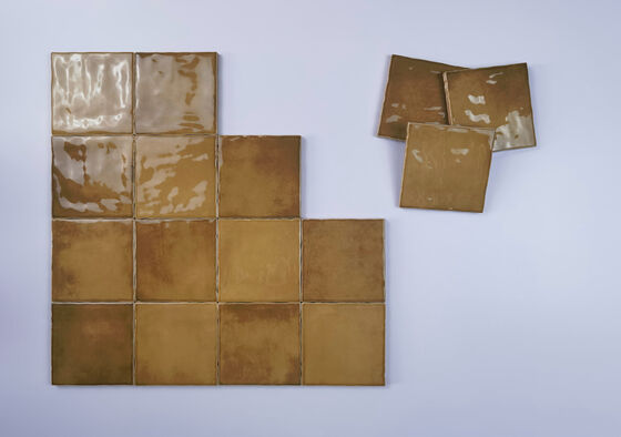 Piastrelle da parete in ceramica marrone antigraffio 10x10cm per soggiorno e camera da letto