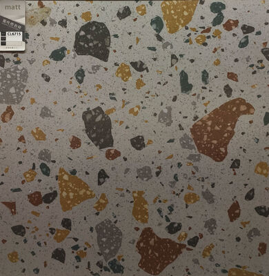 Stylish Beige 600x600mm Terrazzo ceramica pavimenti interni piastrelle per appartamento e soggiorno