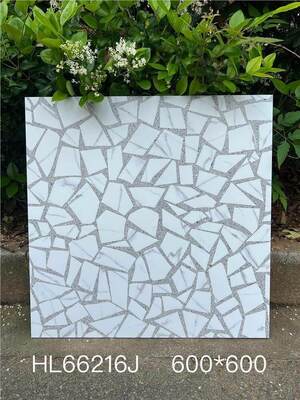 Piastrelle in ceramica terrazzo per interni 600x600mm grigio stupendo per bagno e balcone