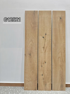 Eco-friendly Yellow 200x1200mm Indoor Porcelain Floor Tiles For Dining Room and Office