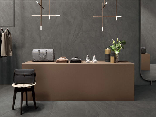 Grigio scuro Eleganti e resistenti alle macchie 600x1200mm Matt Con Superficie di Porcellana a Stampo Piastrelle per soggiorno e camera da letto