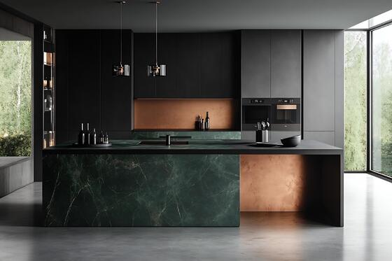 Verde impermeabile 1600x3200x12mm lastra di pietra sinterizzata 800x2600mm grado AAA per soggiorno e edificio