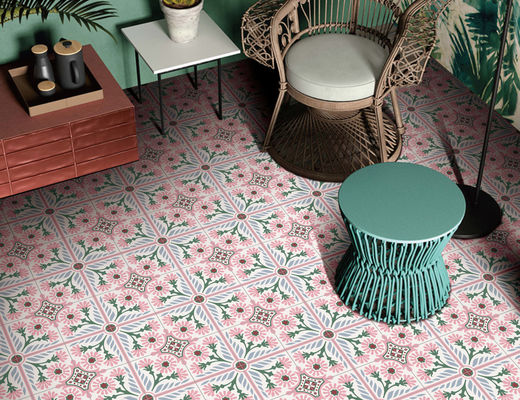 Cucina decorativa del bagno della piastrella di ceramica di ISO13006 20x20cm, piastrella per pavimento della parete di 8.5mm