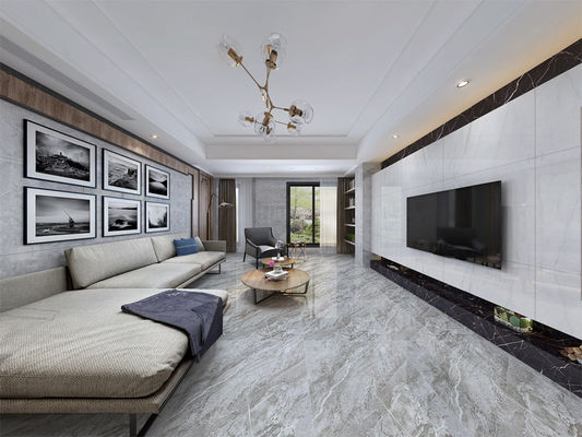 3d stampa a getto di inchiostro Herme Grey Polished Marble Slabs, mattonelle di pietra interne di 0.98cm