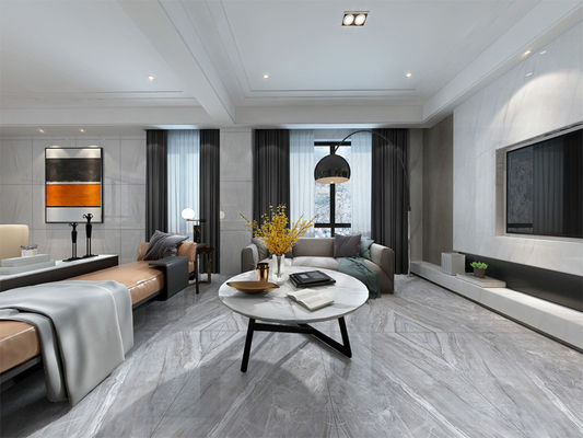 lo SGS di 9.8mm ha lucidato lustrato piastrella Gray Big Format Marble Porcelain 800x800mm