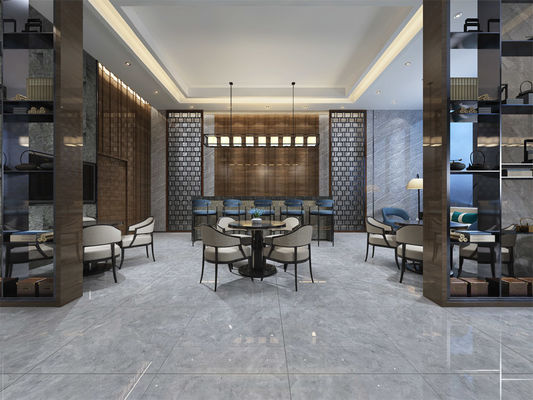 Mattonelle di pavimentazione del marmo dello SGS 500SQM, Grey End Interior Floor Tile 80x80cm