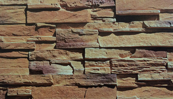 La pietra impilata sintetico rustico fatto a mano ha coltivato l'iso interno esteriore