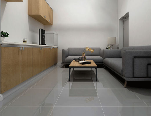 la piastrella per pavimento di 60x60cm 29kg Porcelanato, porcellana di 9.5mm ha lucidato le mattonelle grigio chiaro