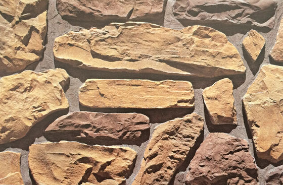 Il cemento del AAA del grado ha coltivato le Comunità di pietra 0,03 W.A decorativo artificiale del mattone