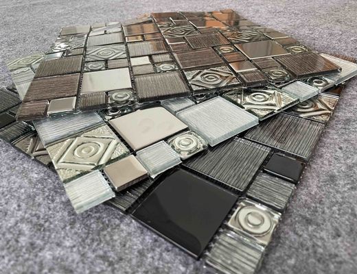 Lucidato sventi la miscela quadrata chiaro 1.36kgs di cristallo del metallo delle tessere decorative di 30X30cm