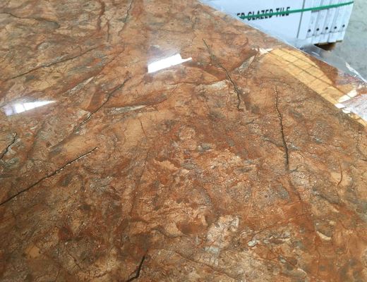 le piastrelle per pavimento di colore dell'oro di 40x80cm, il pavimento dello SGS 38kgs/Ctn e parete piastrella il giallo di Brown