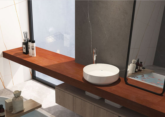 Lastra in pietra sinterizzata Rosso Rame 800x2600mm Corpo Pieno Grado AAA