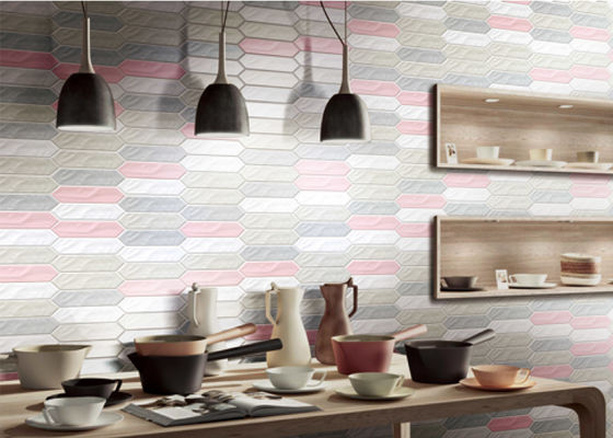 Le mattonelle decorative della parete del ristorante di superficie dell'ondulazione del picchetto l'isolamento termico