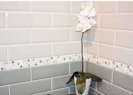 Piastrelle per pareti in ceramica 75x300mm, lucide, antiscivolo, moderne