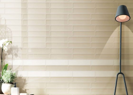 La parete della porcellana del AAA Famliy piastrella il colore bianco e beige di 75x300mm
