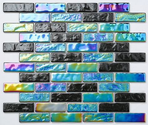 Tessere di vetro verde chiaro e blu 300x300mm AAA per il progetto