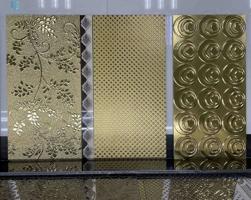 mattonelle della parete di Pocelain del bagno delle piastrelle per pavimento di colore dell'oro di 600x1200mm